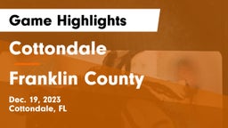 Cottondale  vs Franklin County  Game Highlights - Dec. 19, 2023