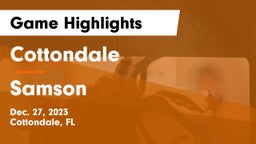 Cottondale  vs Samson  Game Highlights - Dec. 27, 2023