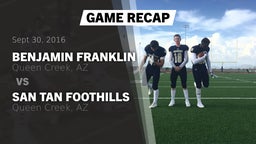 Recap: Benjamin Franklin  vs. San Tan Foothills  2016