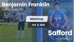 Matchup: Benjamin Franklin vs. Safford  2016