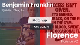 Matchup: Benjamin Franklin vs. Florence  2016