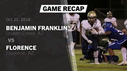 Recap: Benjamin Franklin  vs. Florence  2016