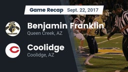 Recap: Benjamin Franklin  vs. Coolidge  2017