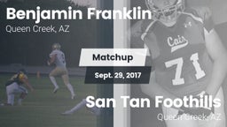 Matchup: Benjamin Franklin vs. San Tan Foothills  2017