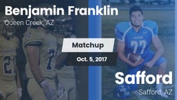 Matchup: Benjamin Franklin vs. Safford  2017