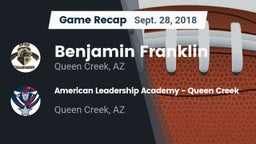 Recap: Benjamin Franklin  vs. American Leadership Academy - Queen Creek 2018