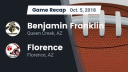Recap: Benjamin Franklin  vs. Florence  2018