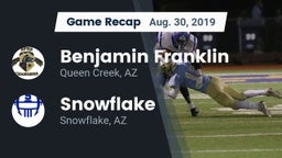 Recap: Benjamin Franklin  vs. Snowflake  2019