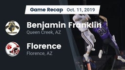 Recap: Benjamin Franklin  vs. Florence  2019