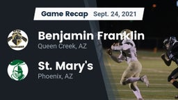 Recap: Benjamin Franklin  vs. St. Mary's  2021