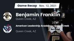 Recap: Benjamin Franklin  vs. American Leadership Academy - Queen Creek 2021