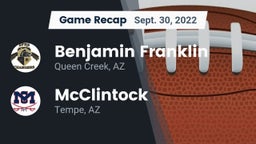 Recap: Benjamin Franklin  vs. McClintock  2022