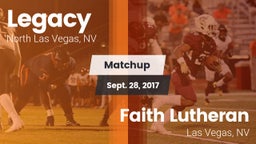 Matchup: Legacy  vs. Faith Lutheran  2017