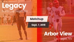 Matchup: Legacy  vs. Arbor View  2018