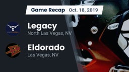 Recap: Legacy  vs. Eldorado  2019
