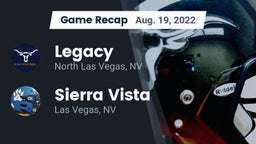 Recap: Legacy  vs. Sierra Vista  2022