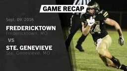 Recap: Fredericktown  vs. Ste. Genevieve  2016