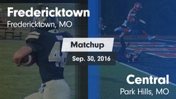 Matchup: Fredericktown High vs. Central  2016