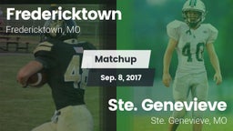 Matchup: Fredericktown High vs. Ste. Genevieve  2017