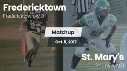 Matchup: Fredericktown High vs. St. Mary's  2017