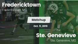 Matchup: Fredericktown High vs. Ste. Genevieve  2019