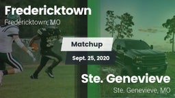 Matchup: Fredericktown High vs. Ste. Genevieve  2020