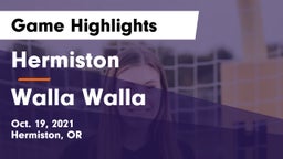 Hermiston  vs Walla Walla  Game Highlights - Oct. 19, 2021