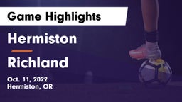 Hermiston  vs Richland Game Highlights - Oct. 11, 2022
