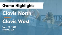Clovis North  vs Clovis West  Game Highlights - Jan. 28, 2020