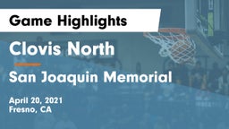 Clovis North  vs San Joaquin Memorial  Game Highlights - April 20, 2021