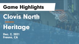 Clovis North  vs Heritage  Game Highlights - Dec. 2, 2021