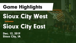 Sioux City West   vs Sioux City East  Game Highlights - Dec. 12, 2019
