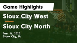 Sioux City West   vs Sioux City North  Game Highlights - Jan. 16, 2020