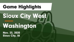 Sioux City West   vs Washington  Game Highlights - Nov. 23, 2020