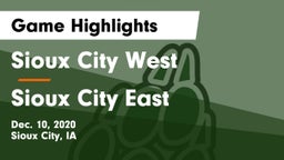 Sioux City West   vs Sioux City East  Game Highlights - Dec. 10, 2020