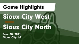 Sioux City West   vs Sioux City North  Game Highlights - Jan. 30, 2021