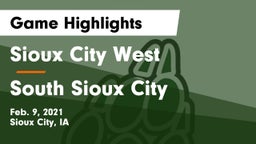 Sioux City West   vs South Sioux City  Game Highlights - Feb. 9, 2021