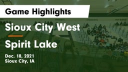 Sioux City West   vs Spirit Lake  Game Highlights - Dec. 18, 2021