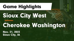 Sioux City West   vs Cherokee Washington  Game Highlights - Nov. 21, 2023