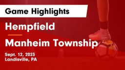 Hempfield  vs Manheim Township  Game Highlights - Sept. 12, 2023
