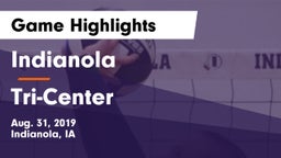 Indianola  vs Tri-Center  Game Highlights - Aug. 31, 2019