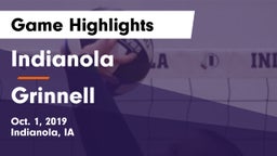 Indianola  vs Grinnell  Game Highlights - Oct. 1, 2019