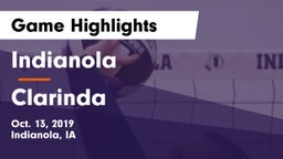 Indianola  vs Clarinda  Game Highlights - Oct. 13, 2019