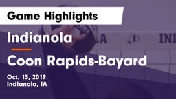 Indianola  vs Coon Rapids-Bayard Game Highlights - Oct. 13, 2019