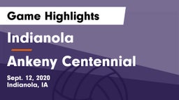 Indianola  vs Ankeny Centennial  Game Highlights - Sept. 12, 2020
