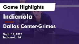 Indianola  vs Dallas Center-Grimes  Game Highlights - Sept. 15, 2020