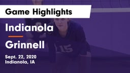 Indianola  vs Grinnell  Game Highlights - Sept. 22, 2020