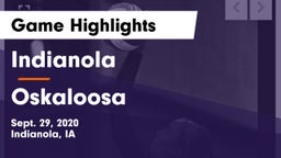 Indianola  vs Oskaloosa  Game Highlights - Sept. 29, 2020