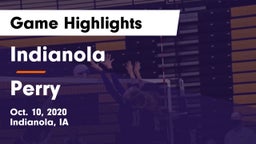 Indianola  vs Perry  Game Highlights - Oct. 10, 2020