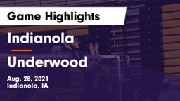 Indianola  vs Underwood  Game Highlights - Aug. 28, 2021